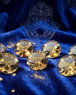 סט 7ברכות יהלומי קריסטל אמבר 8ס'מ