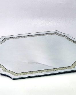 מגש מראה רסיסים לבנים42X30