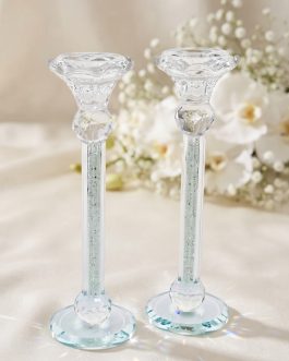 26.7זוג פמוט קריסטל 22סמ*מבצע