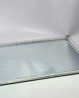 מגש מראה גדר רסיסים לבנים 30X40