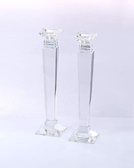 *19.3 זוג פמוט קריסטל 33סמ