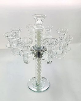 פמוט קריסטל 9קנים 36סמ