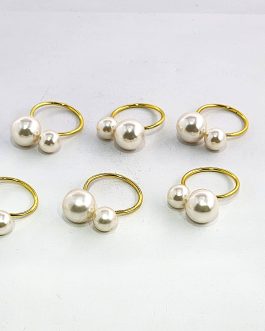 סט 6 טבעות למפיות