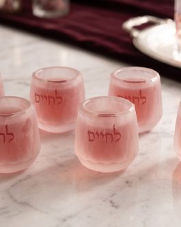 סט 6כוסות ליקר קריסטל פרוזן לחיים