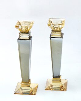 זוג פמוט קריסטל 26סמ