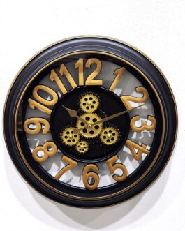 שעון קיר פלסטיק 50ס'מ