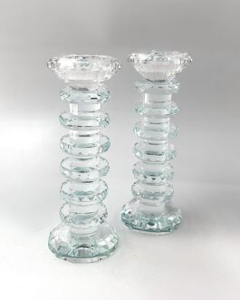 זוג פמוט קריסטל 19סמ