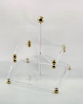 מגש 2קומות אקריליק25X25X33