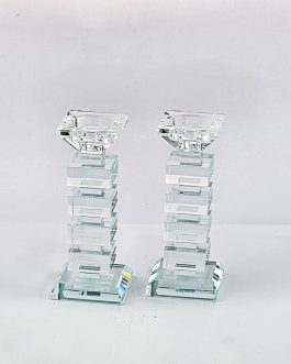 זוג פמוט קריסטל 17סמ