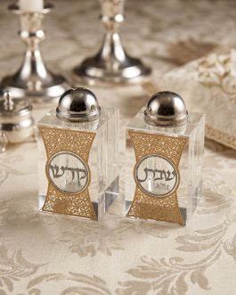 סט מלח פלפל קריסטל פלקט