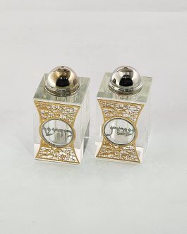סט מלח פלפל קריסטל פלקט