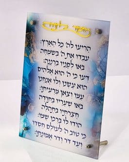 מזמור לתודה אקריליק 20X25
