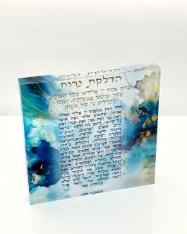 הדלקת נרות בלוק אקריליק 20X20