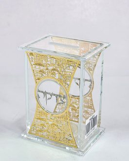 קופת צדקה קריסטל 8X6X12