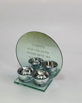 *7.3פמוט 2קנים זכוכית גב מראה*נטו