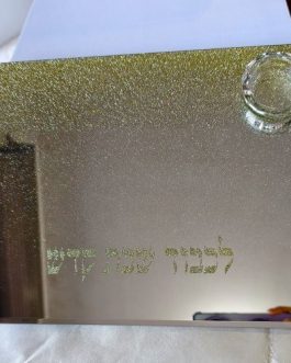 מגש מראה גליטר+מלחיה