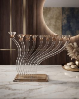 חנוכיה קריסטל 43X35