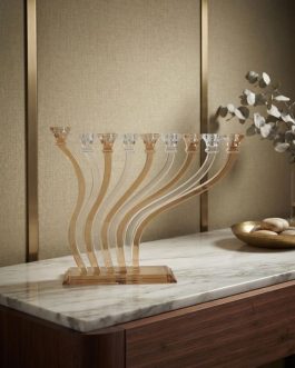 *31.10חנוכיה קריסטל 43X35
