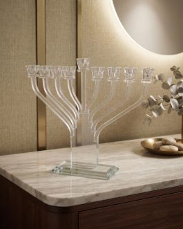 *31.10חנוכיה קריסטל 37X35