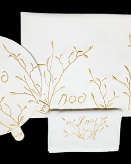 סט לפסח 4חלקים דמוי עור