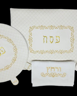 סט לפסח 4חלקים דמוי עור