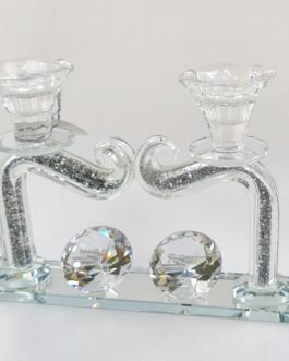 פמוט קריסטל מחובר 14X2*במקום 69.9