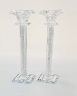 זוג פמוט קריסטל 24סמ