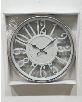 שעון קיר מוכסף 30סמ*מבצע