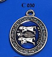 מ"מ עגול אמאיל כחול מרגלים