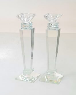 זוג פמוט קריסטל 25סמ