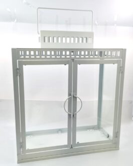 תיבה 50סמ לבן זכוכית מחוסמת40X20X50ס'מ