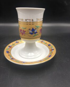 גביע פורצלן פס זהב*נטו