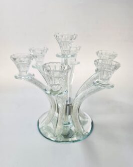 פמוט קריסטל 7קנים 27סמ