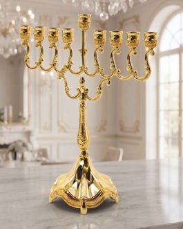 חנוכיה מוזהב מיני 21X17ס"מ