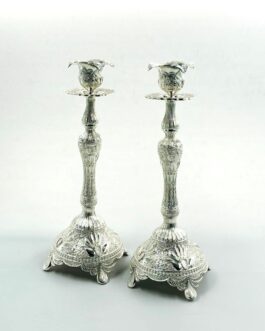 זוג פמוט פיליגרן מוכסף 28סמ