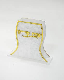 מחזיק גפרורים אקריליק פנינה זהב