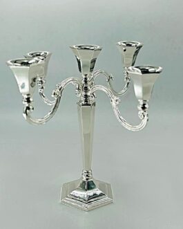 פמוט מוכסף 5קנים 25סמ*מבצע מינ' 4י'ח במקום 110