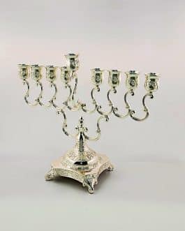 חנוכיה מוכספת 30סמ