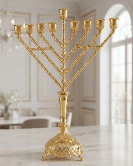 חנוכיה מוזהבת 52ס"מ*מבצע